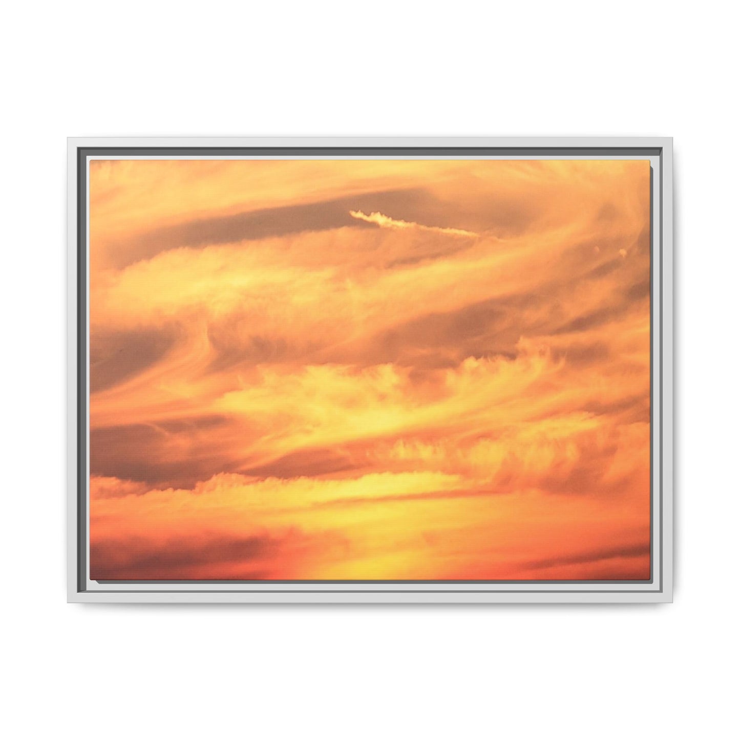 Burning Skies - Unique Stretched Canvas Wall Art