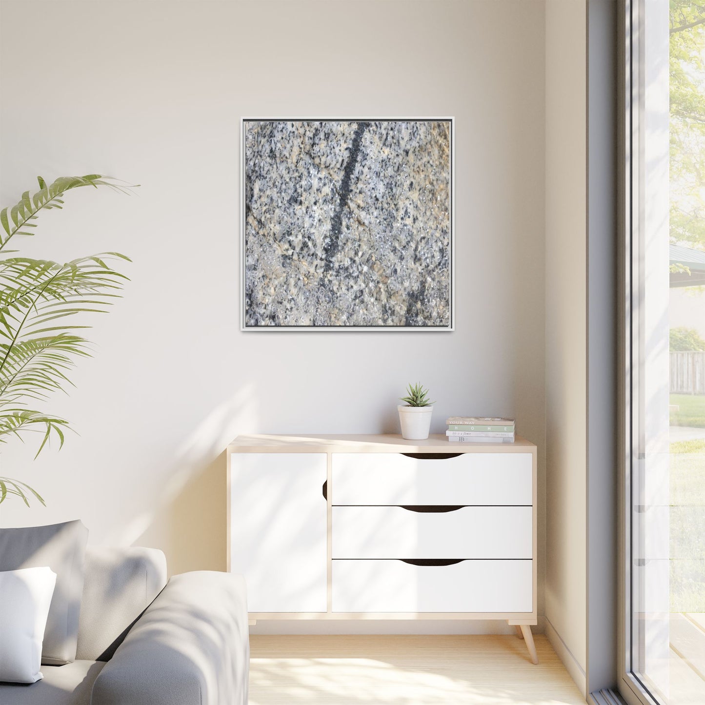 Granite Bubbles - Unique Stretched Canvas Wall Art
