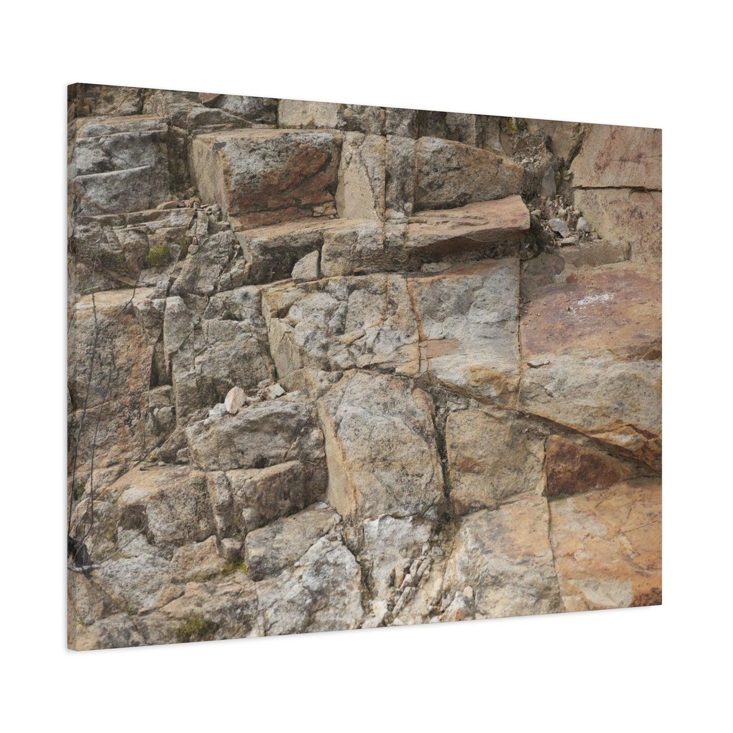 Stone Memories - Unique Frameless Canvas Wall Art