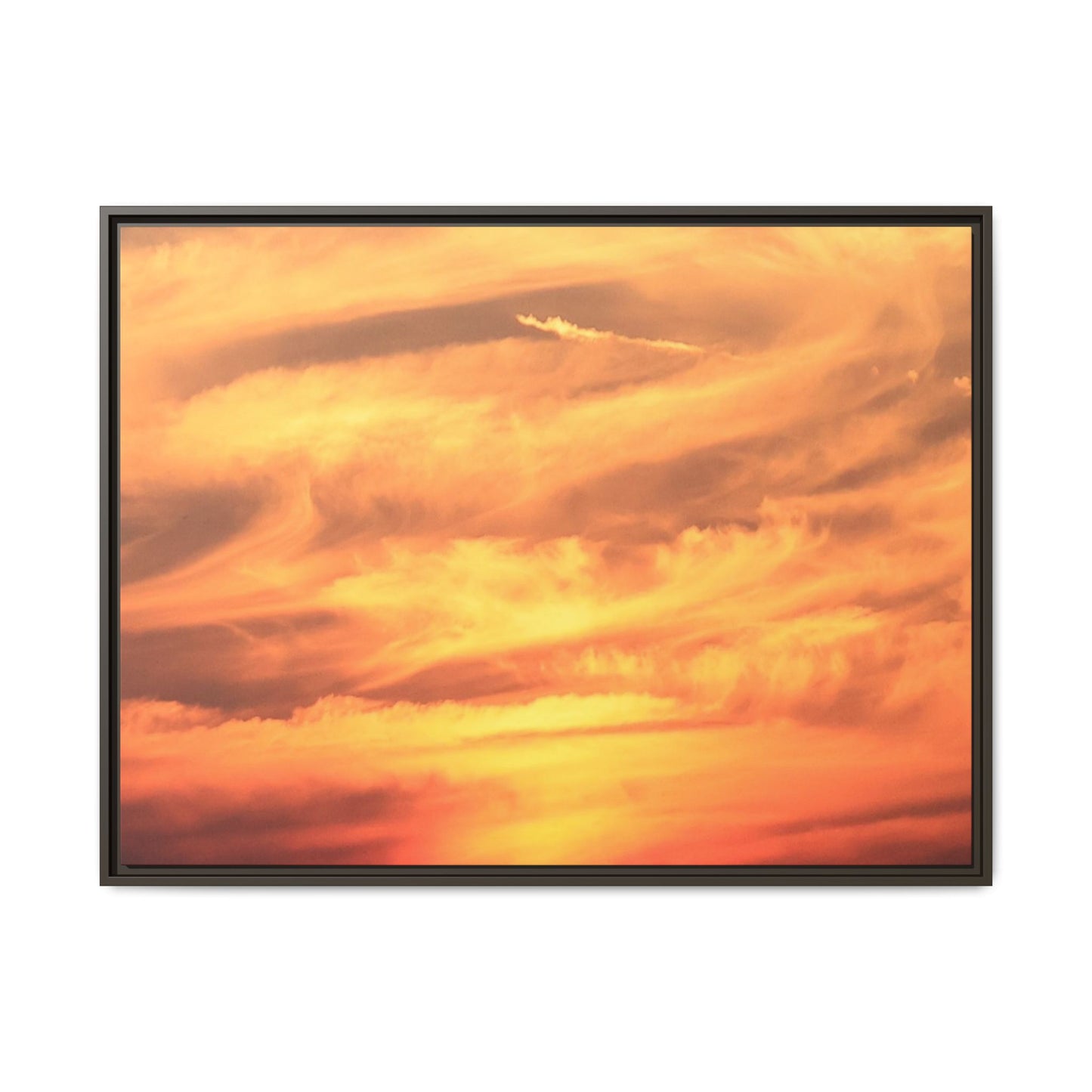 Burning Skies - Unique Stretched Canvas Wall Art