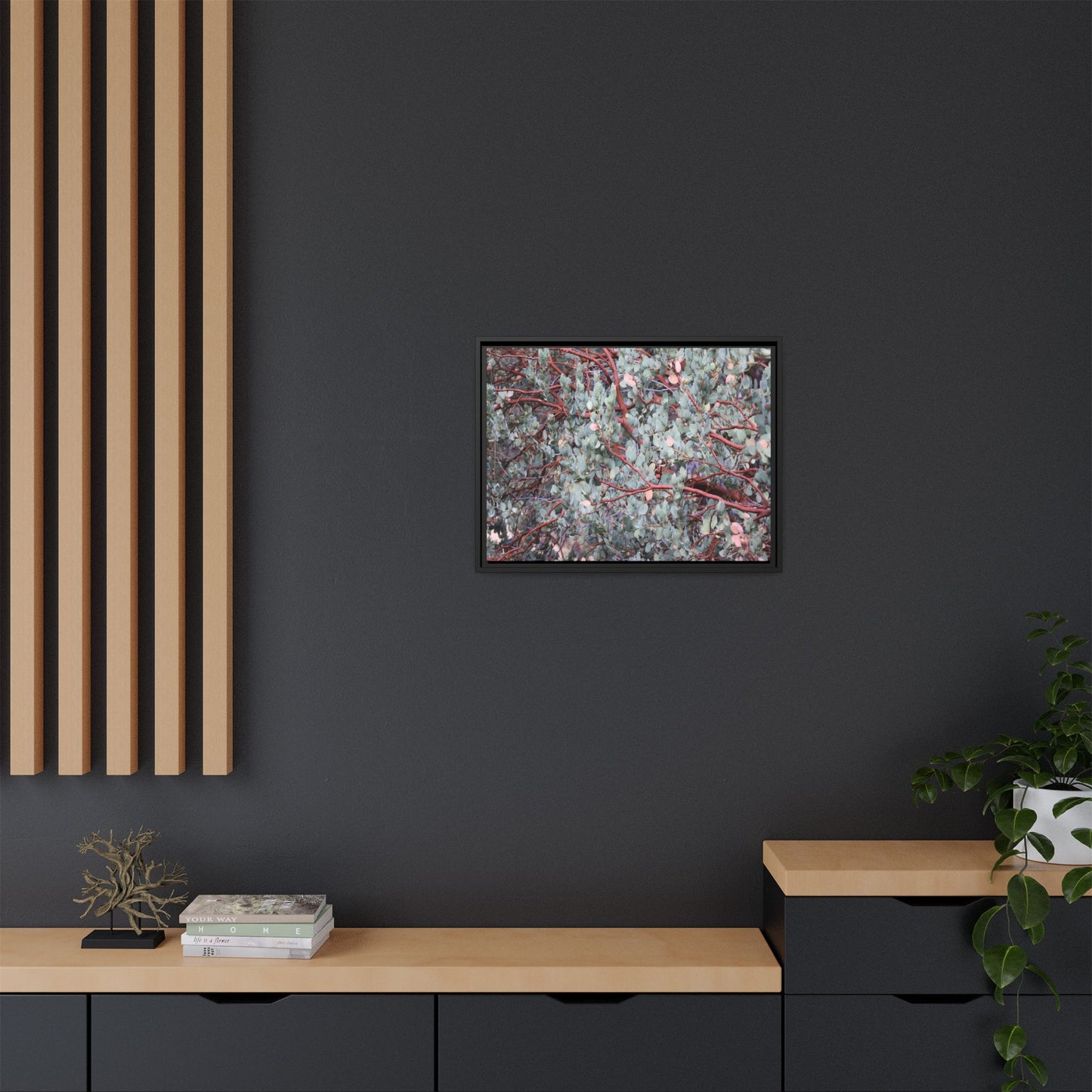 Whispers of Sage - Unique Stretched Canvas Wall Art