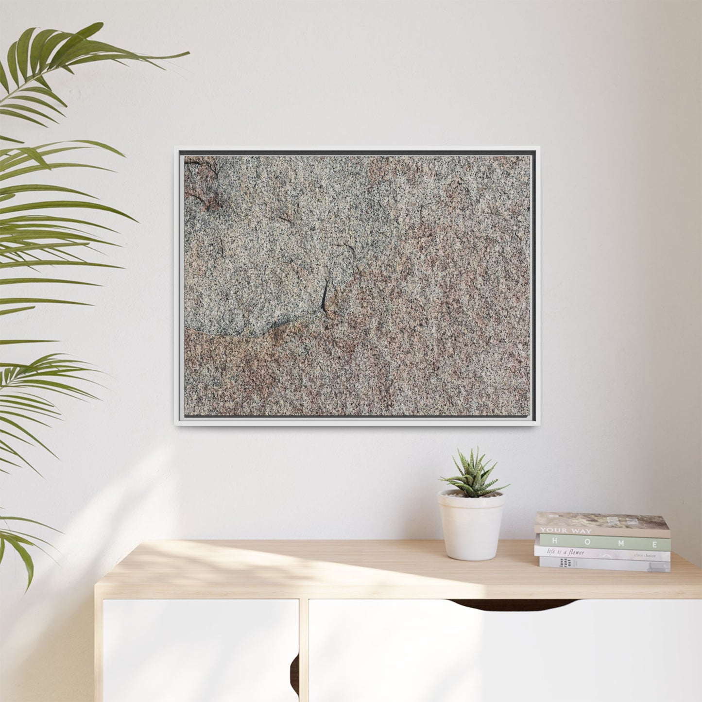 Fissured Stone - Unique Stretched Canvas Wall Art