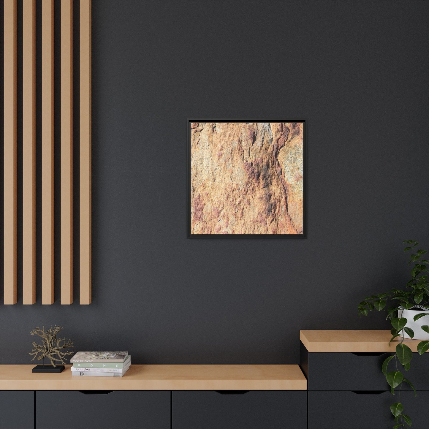 Fractal Stone - Unique Stretched Canvas Wall Art