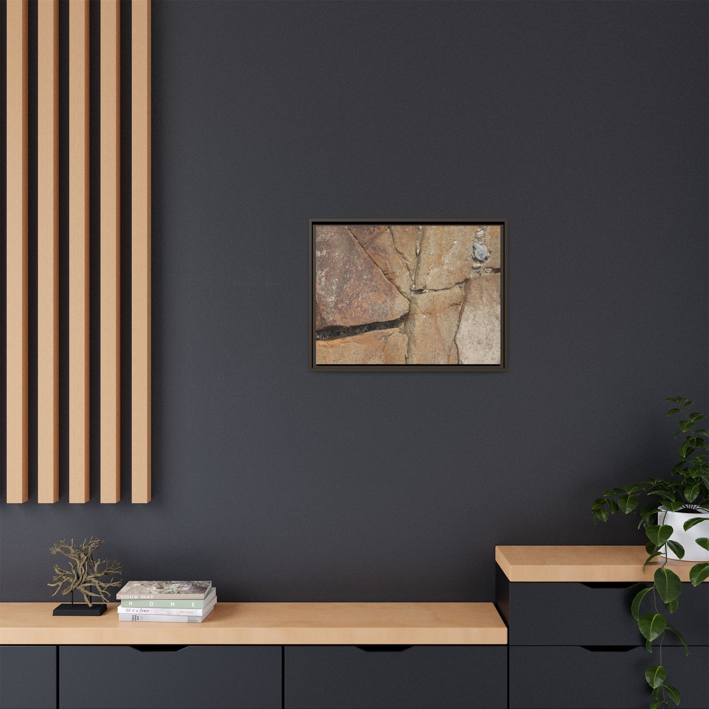 Rusty Crevices - Unique Stretched Canvas Wall Art