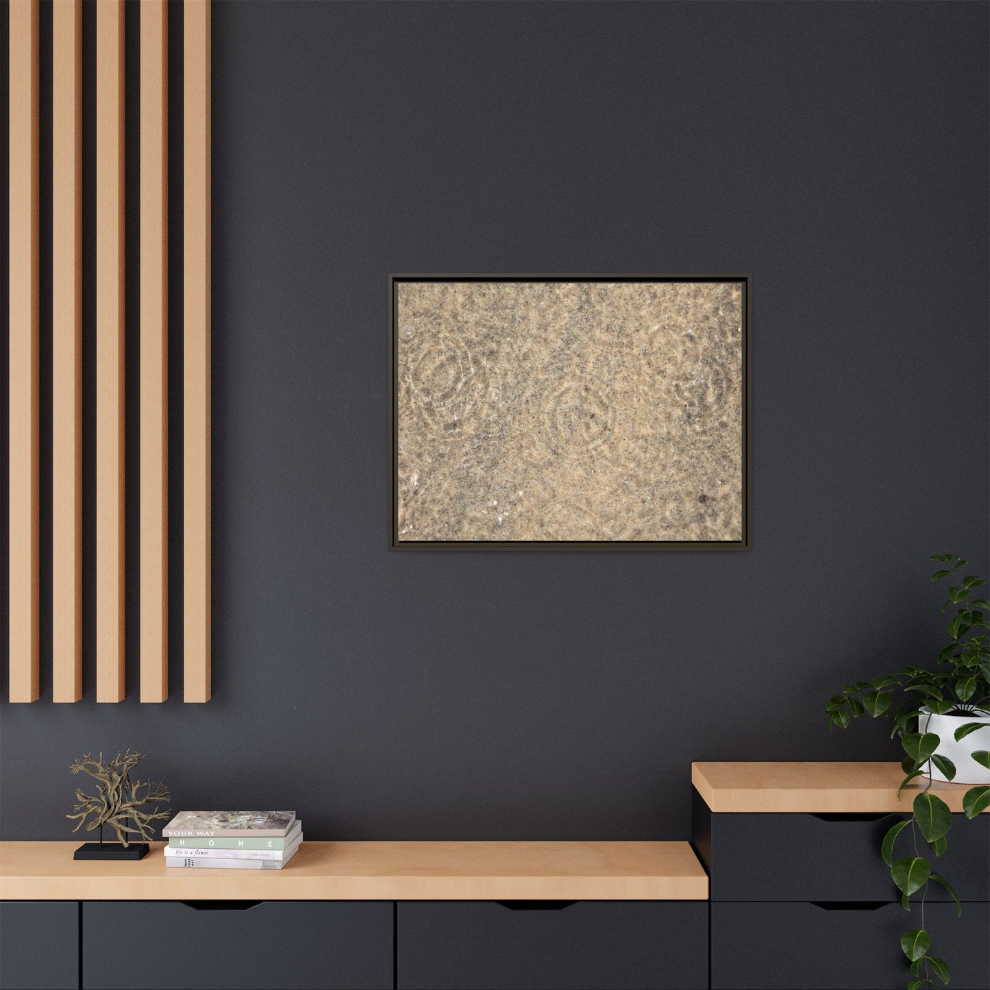 Whispers of Sand - Unique Stretched Canvas Wall Art