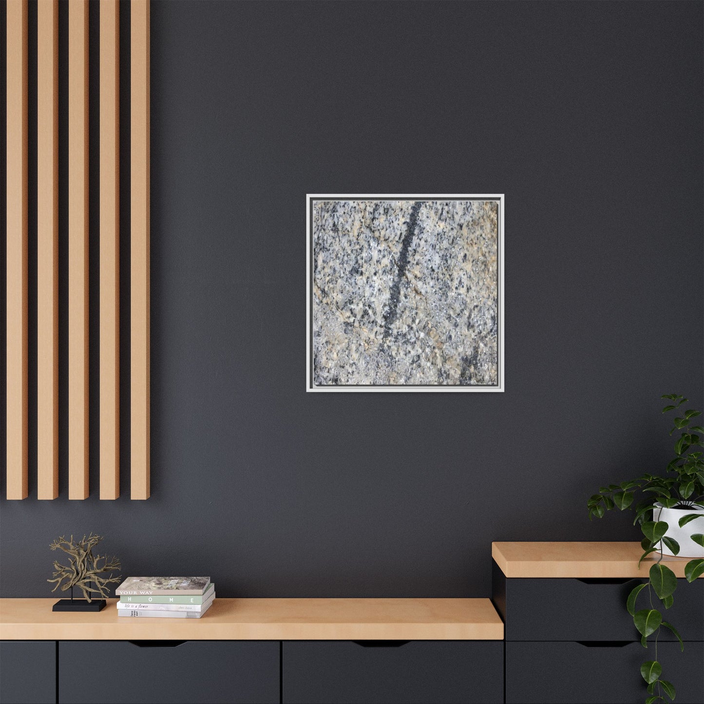 Granite Bubbles - Unique Stretched Canvas Wall Art