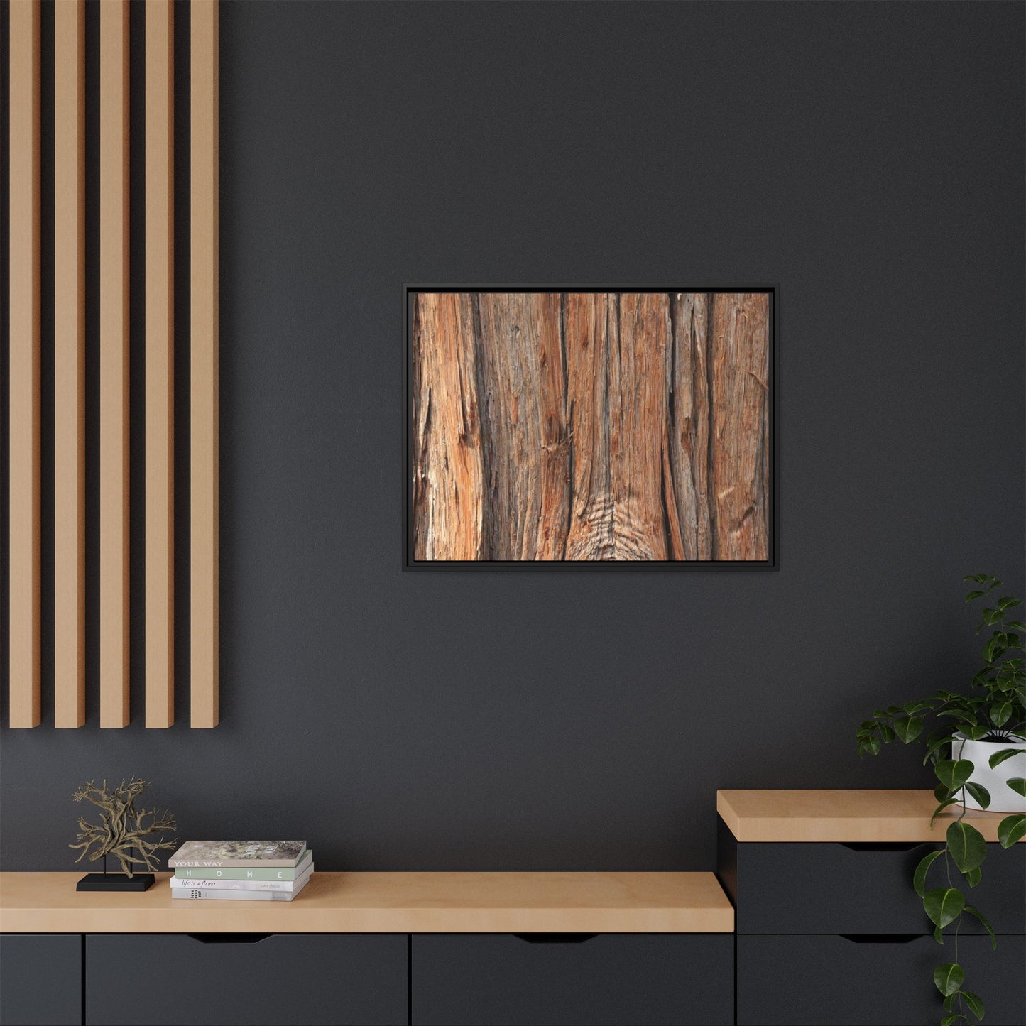 Echoes of Timber - Unique Stretched Canvas Wall Art