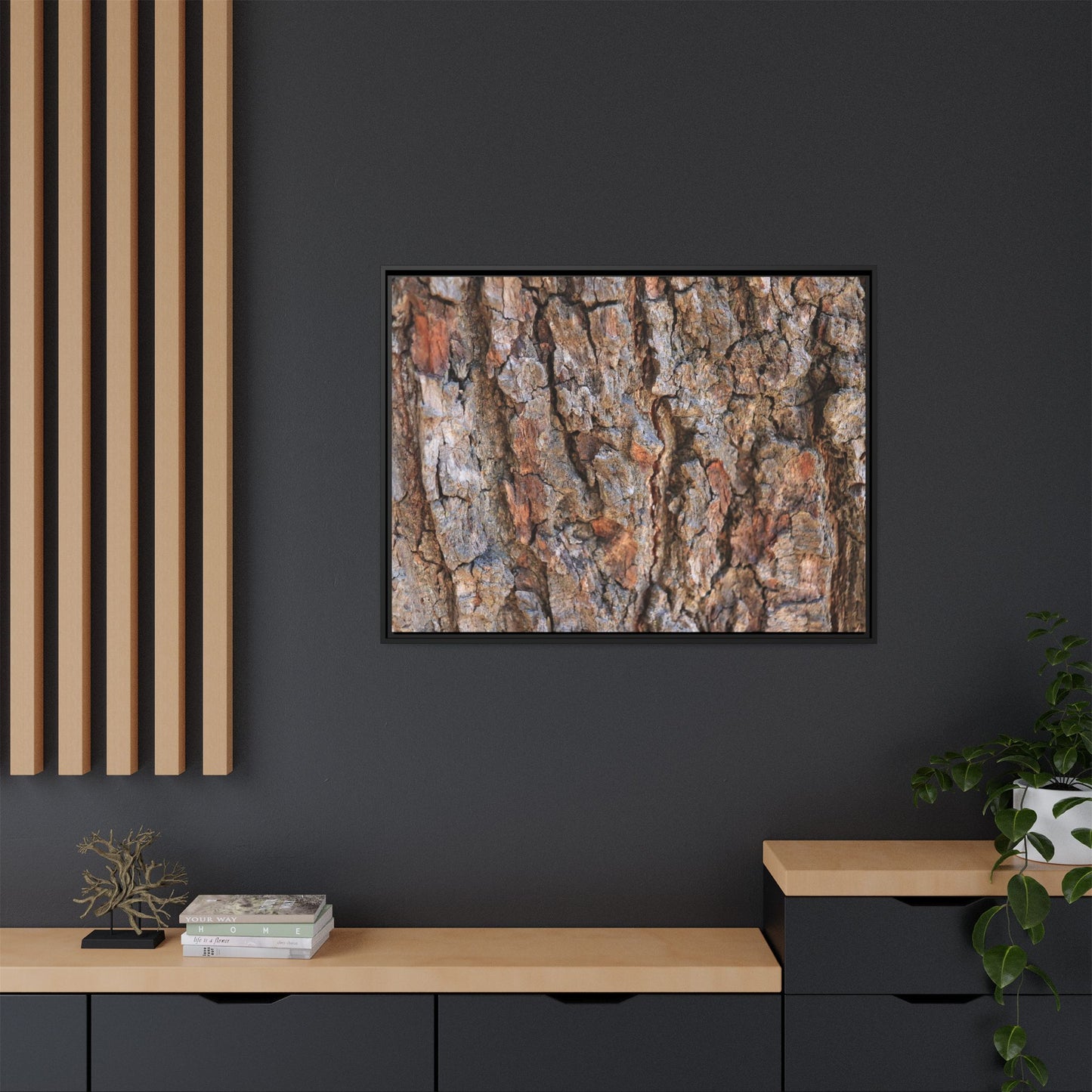 Tree's Timeworn Tale - Unique Stretched Canvas Wall Art