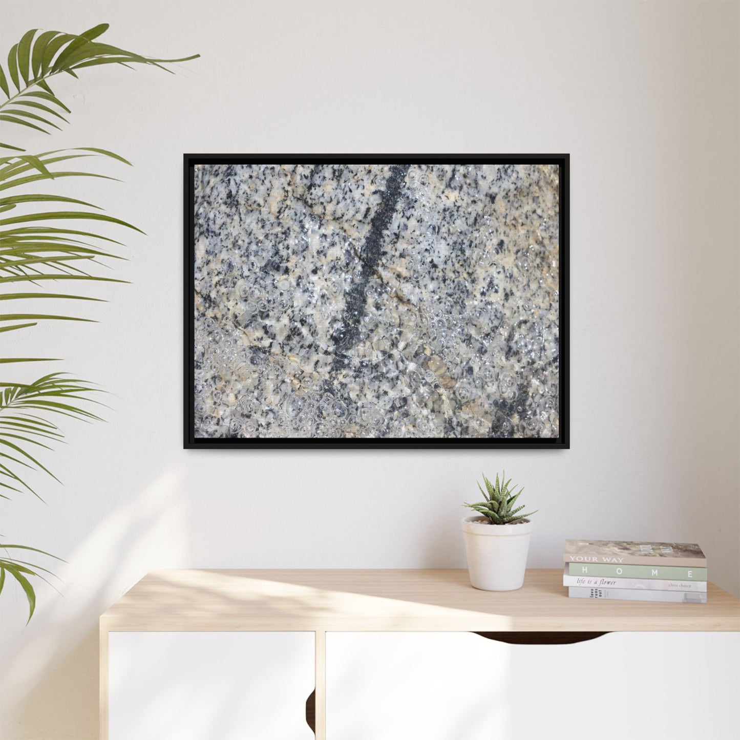 Granite Bubbles - Unique Stretched Canvas Wall Art