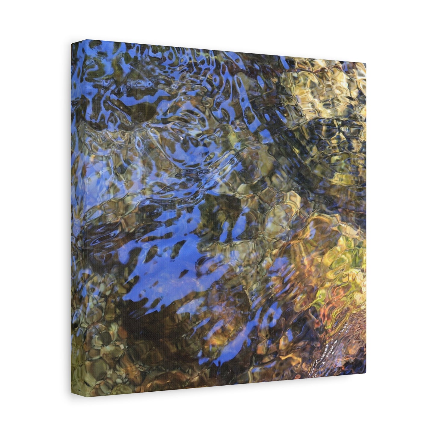Azure Fragments - Unique Frameless Canvas Wall Art