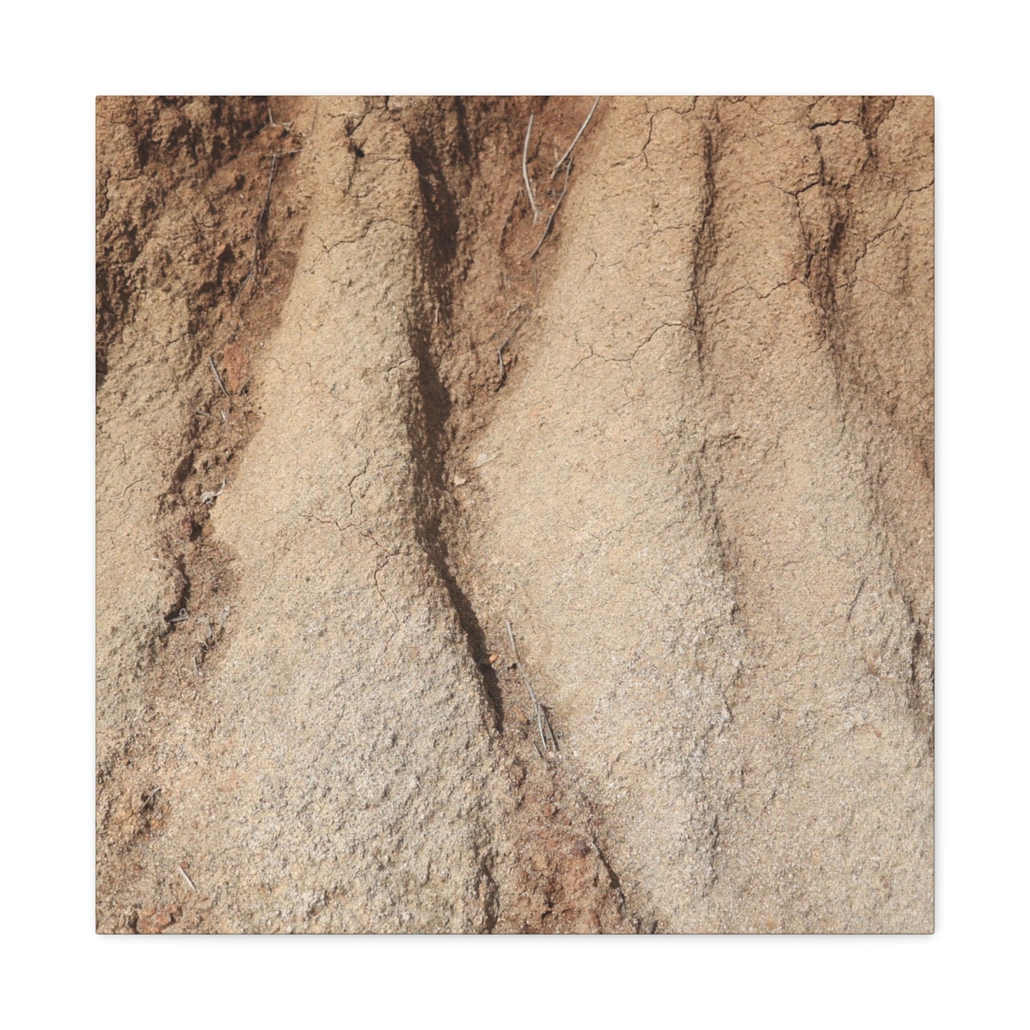 Weathered Earth - Unique Frameless Canvas Wall Art