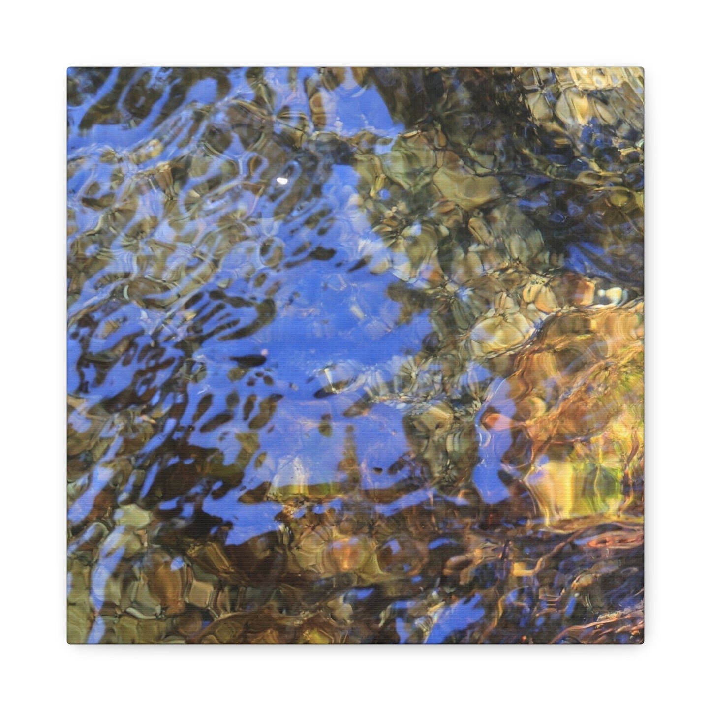 Water's Whisper - Unique Frameless Canvas Wall Art