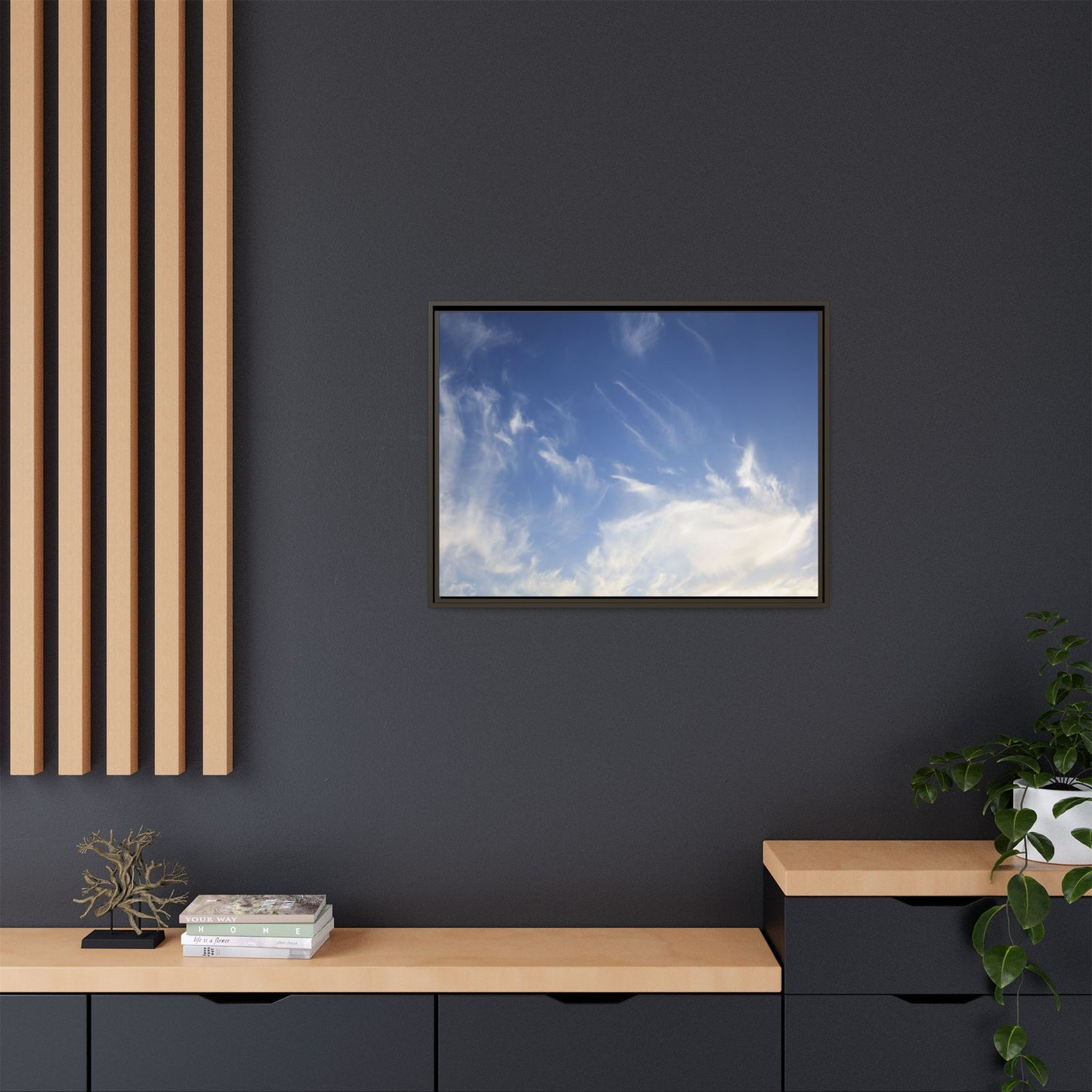 Whispers of Sky - Unique Stretched Canvas Wall Art