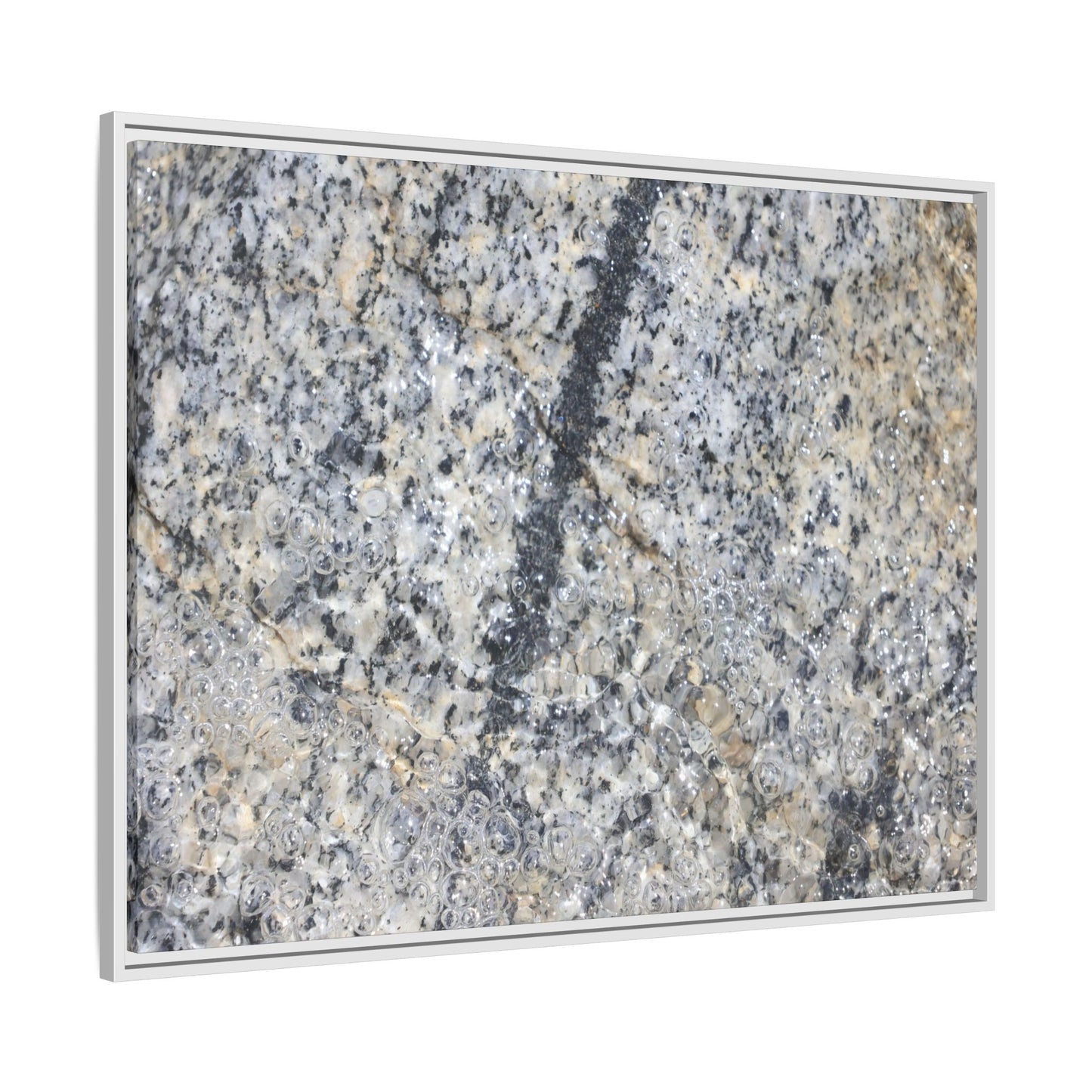Granite Bubbles - Unique Stretched Canvas Wall Art