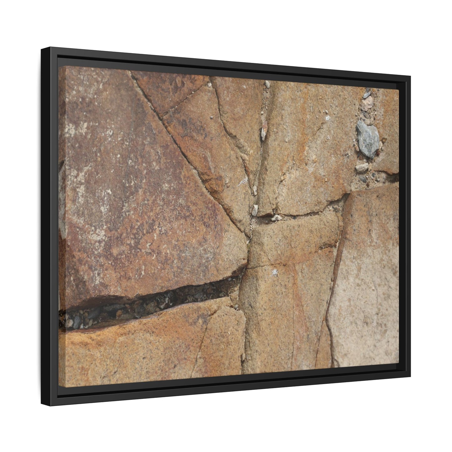 Rusty Crevices - Unique Stretched Canvas Wall Art