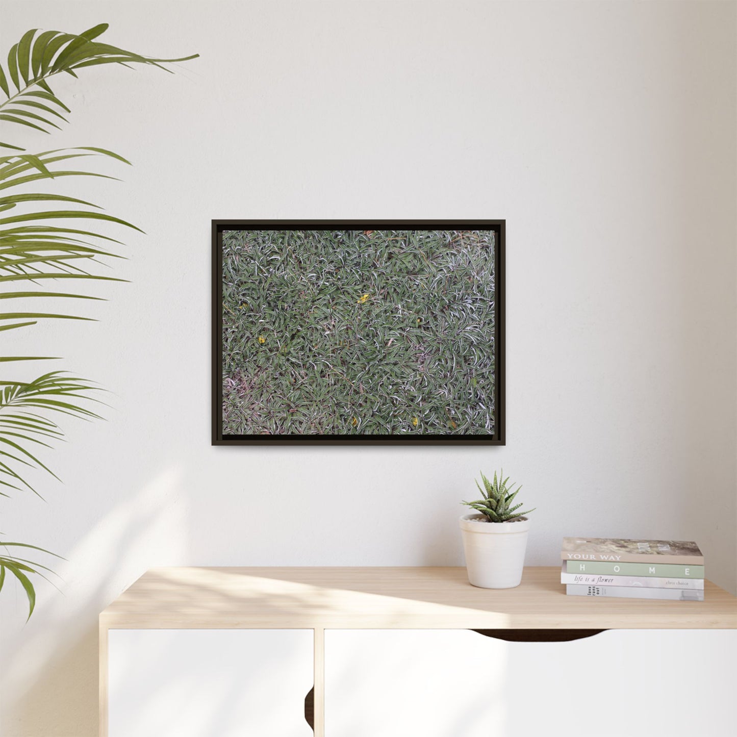 Grassy Texture - Unique Stretched Canvas Wall Art