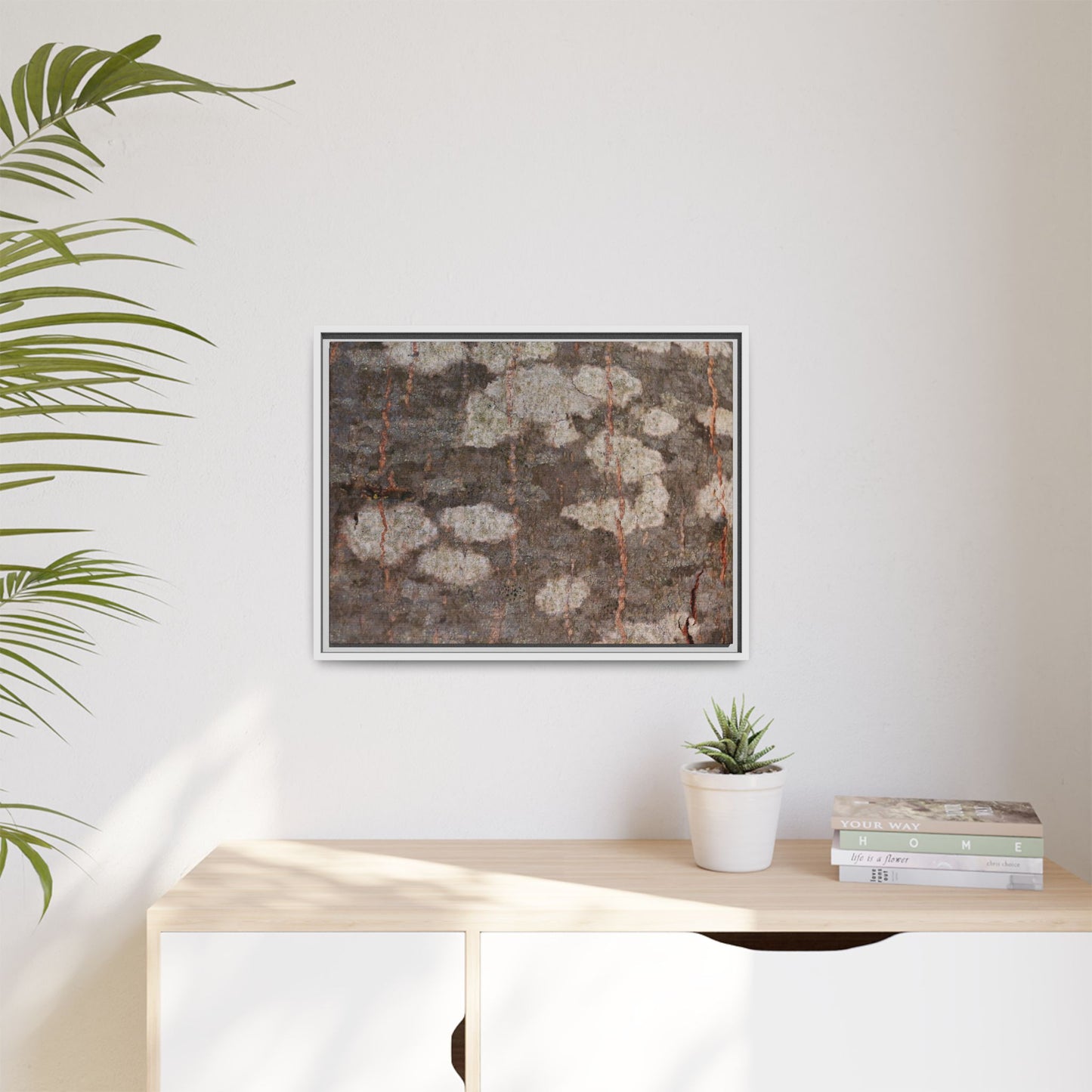 Lichen's Legacy - Unique Stretched Canvas Wall Art