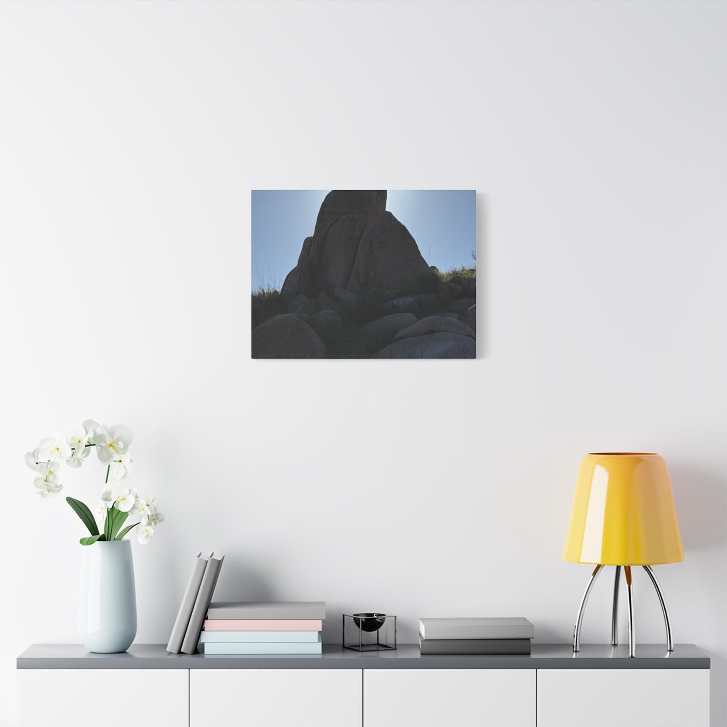 Rocks of Solitude - Unique Frameless Canvas Wall Art