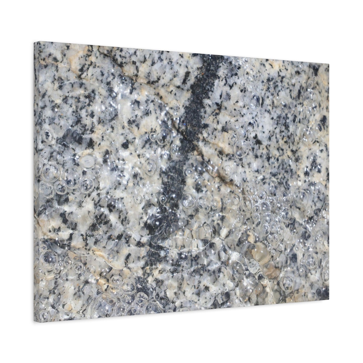 Crystalline Bubbles - Unique Frameless Canvas Wall Art