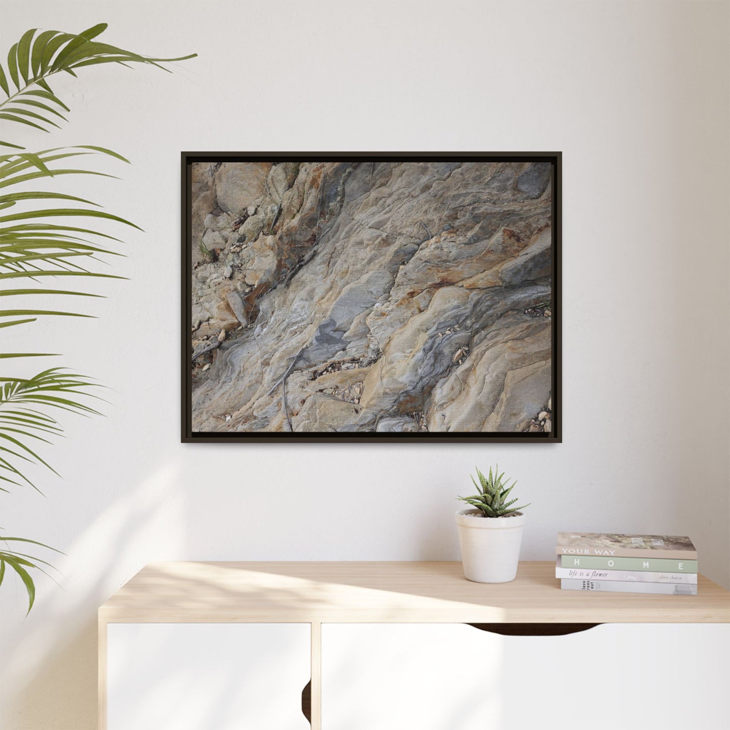Layers of Earth's History - Unique Stretched Canvas Wall Art