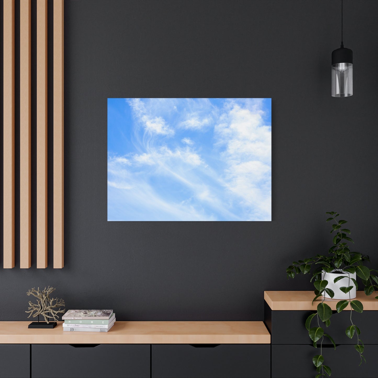 Whispers of Cerulean - Unique Frameless Canvas Wall Art