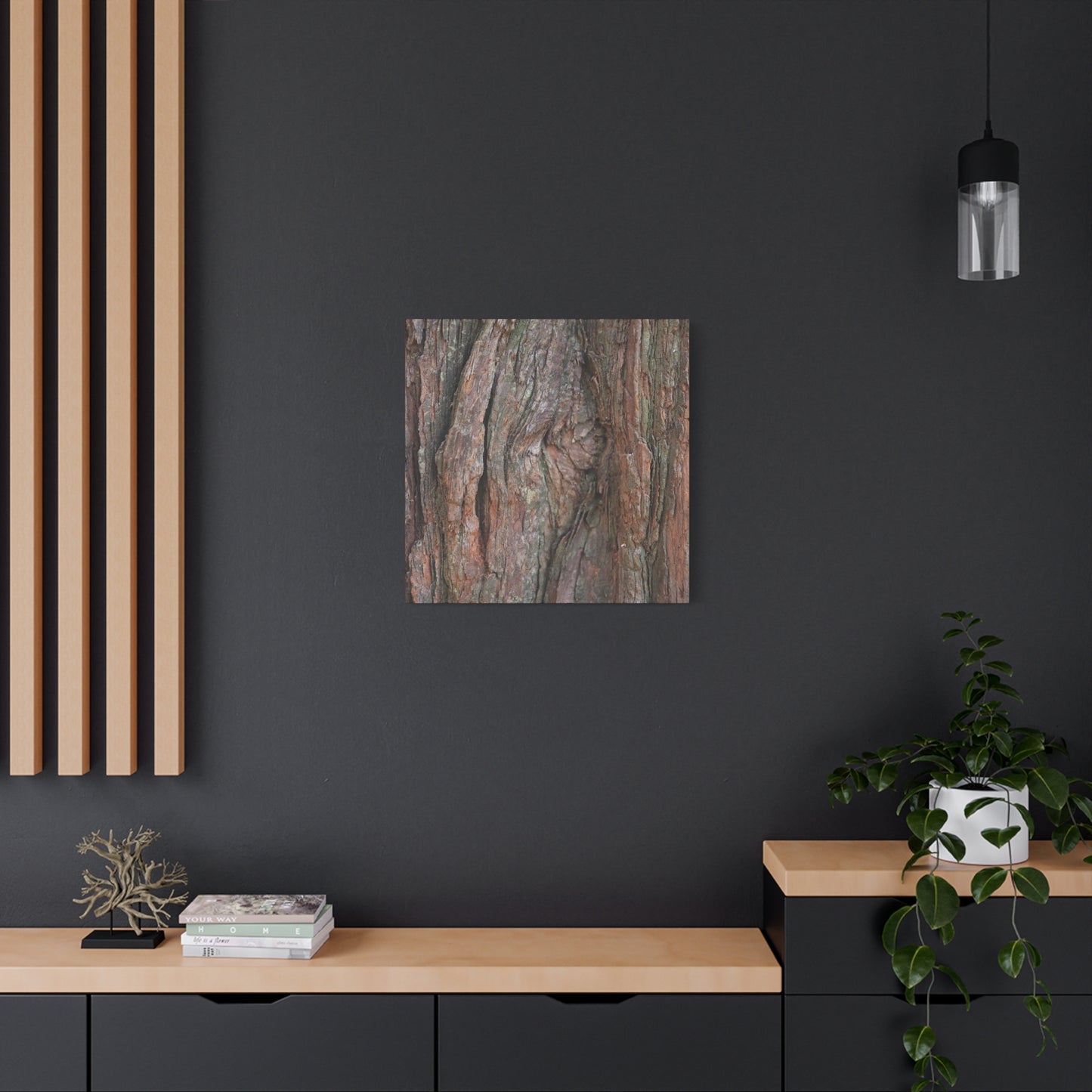 Rustic Embrace - Unique Frameless Canvas Wall Art