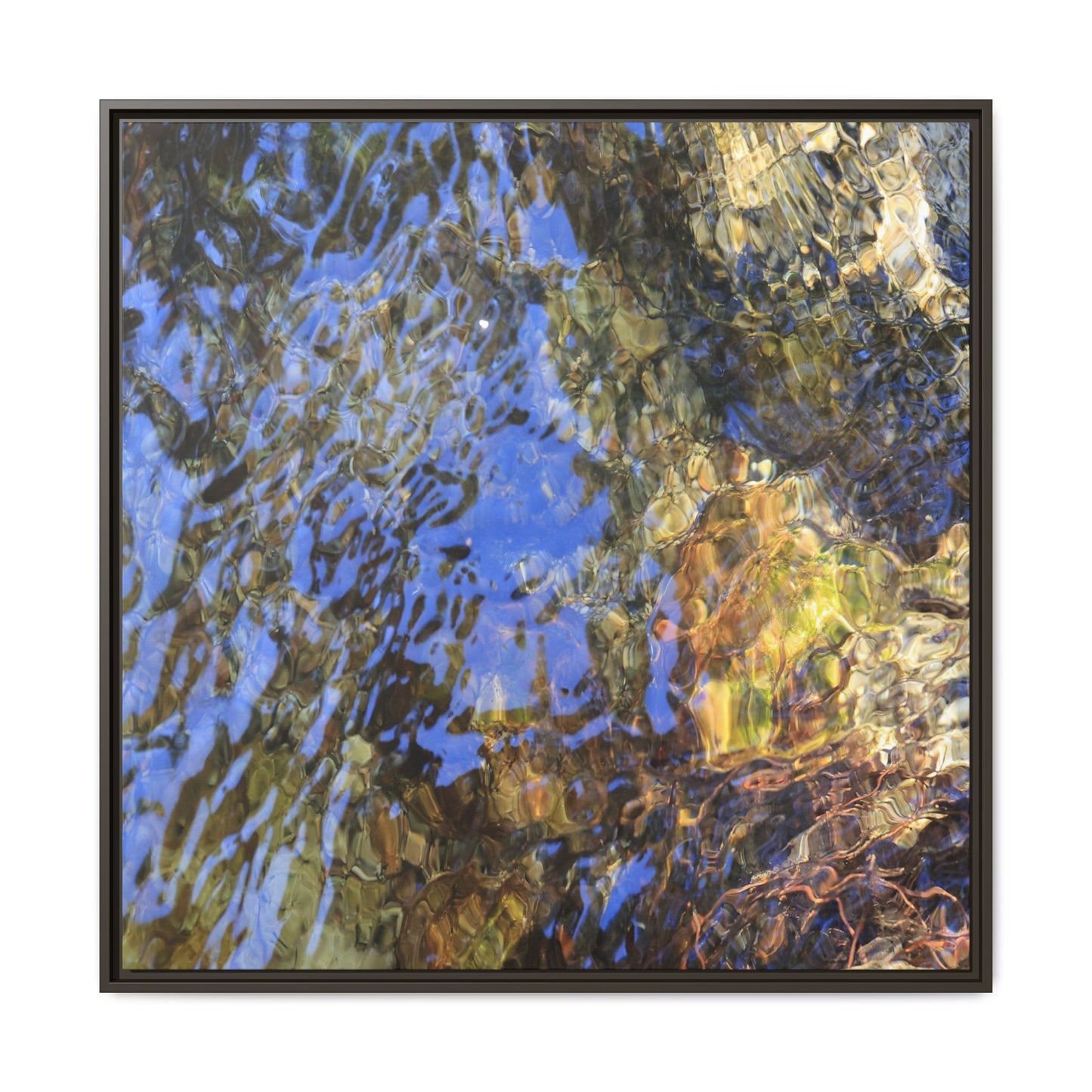 Watery Kaleidoscope - Unique Stretched Canvas Wall Art