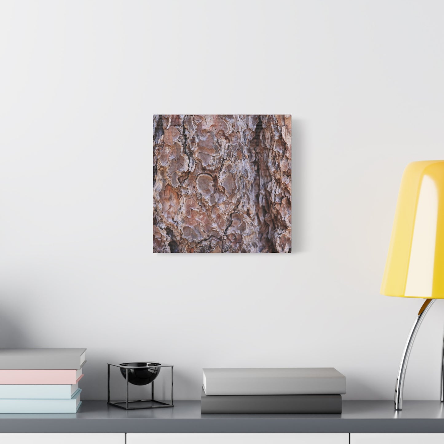 Rugged Bark Landscape - Unique Frameless Canvas Wall Art