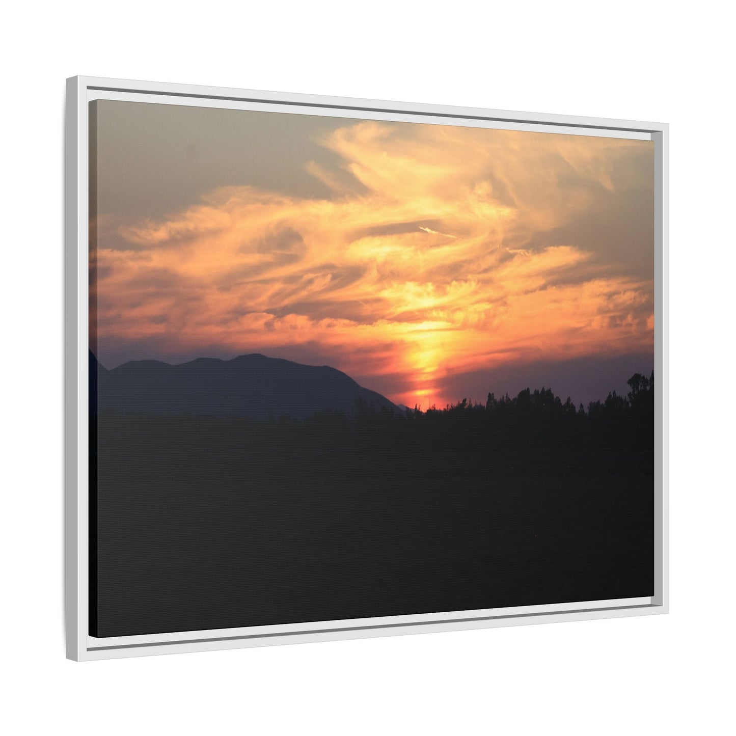 Gilded Horizon - Unique Stretched Canvas Wall Art