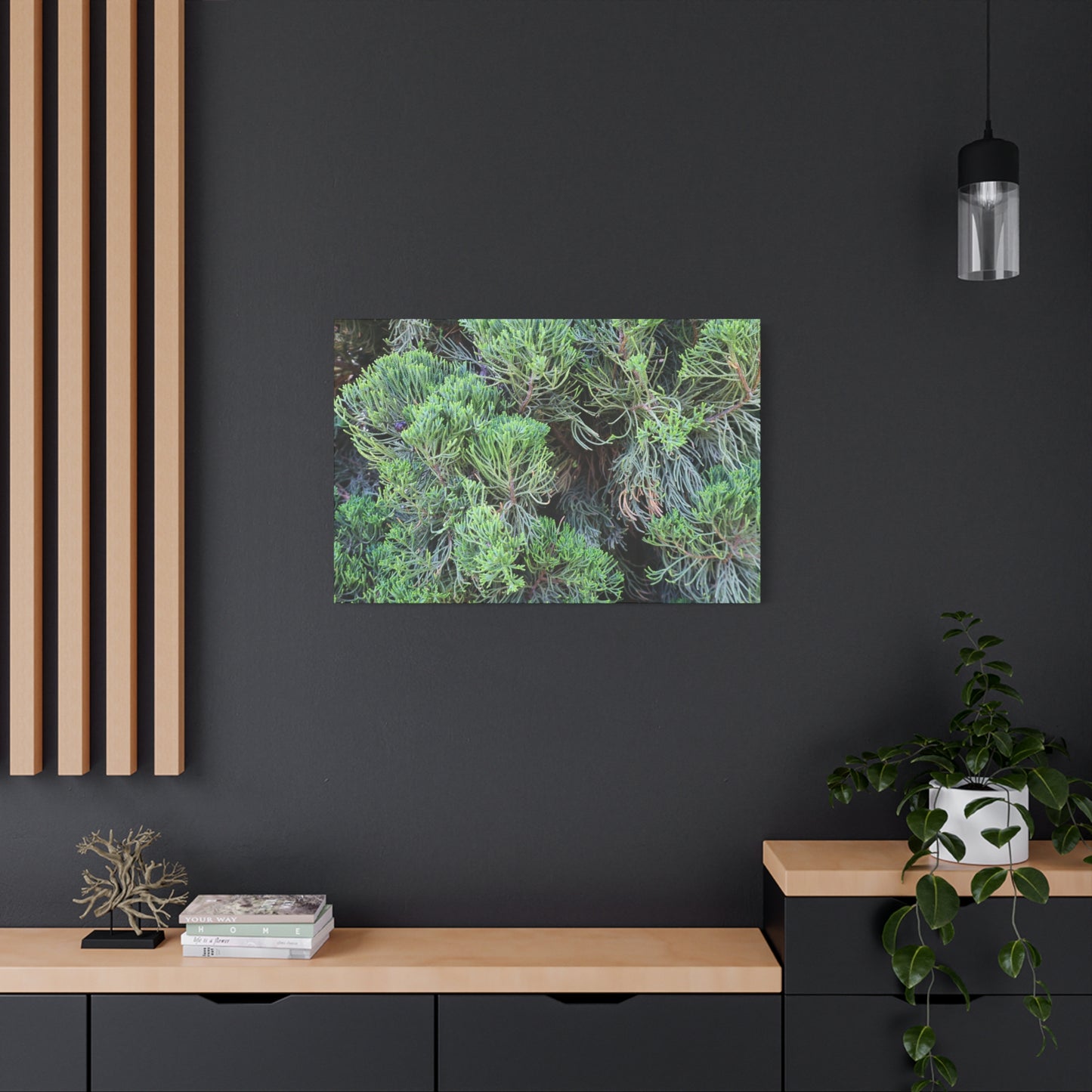 Green Labyrinth - Unique Frameless Canvas Wall Art