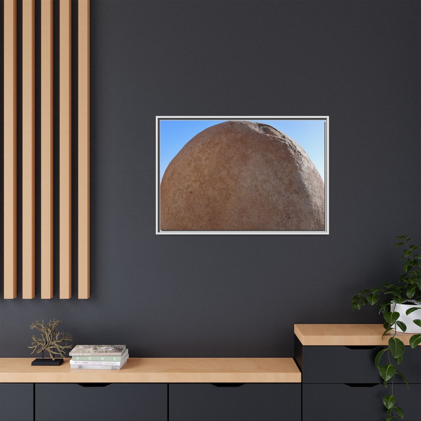 Stone Sphere - Unique Stretched Canvas Wall Art