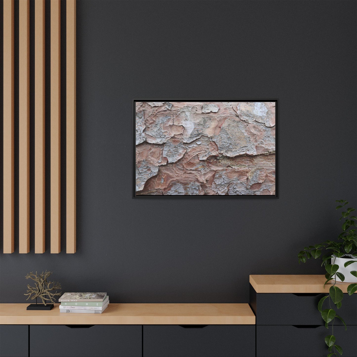 Flaking Serenity - Unique Stretched Canvas Wall Art
