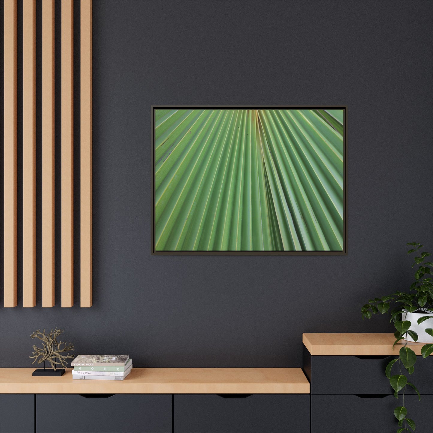 Verdant Veins - Unique Stretched Canvas Wall Art