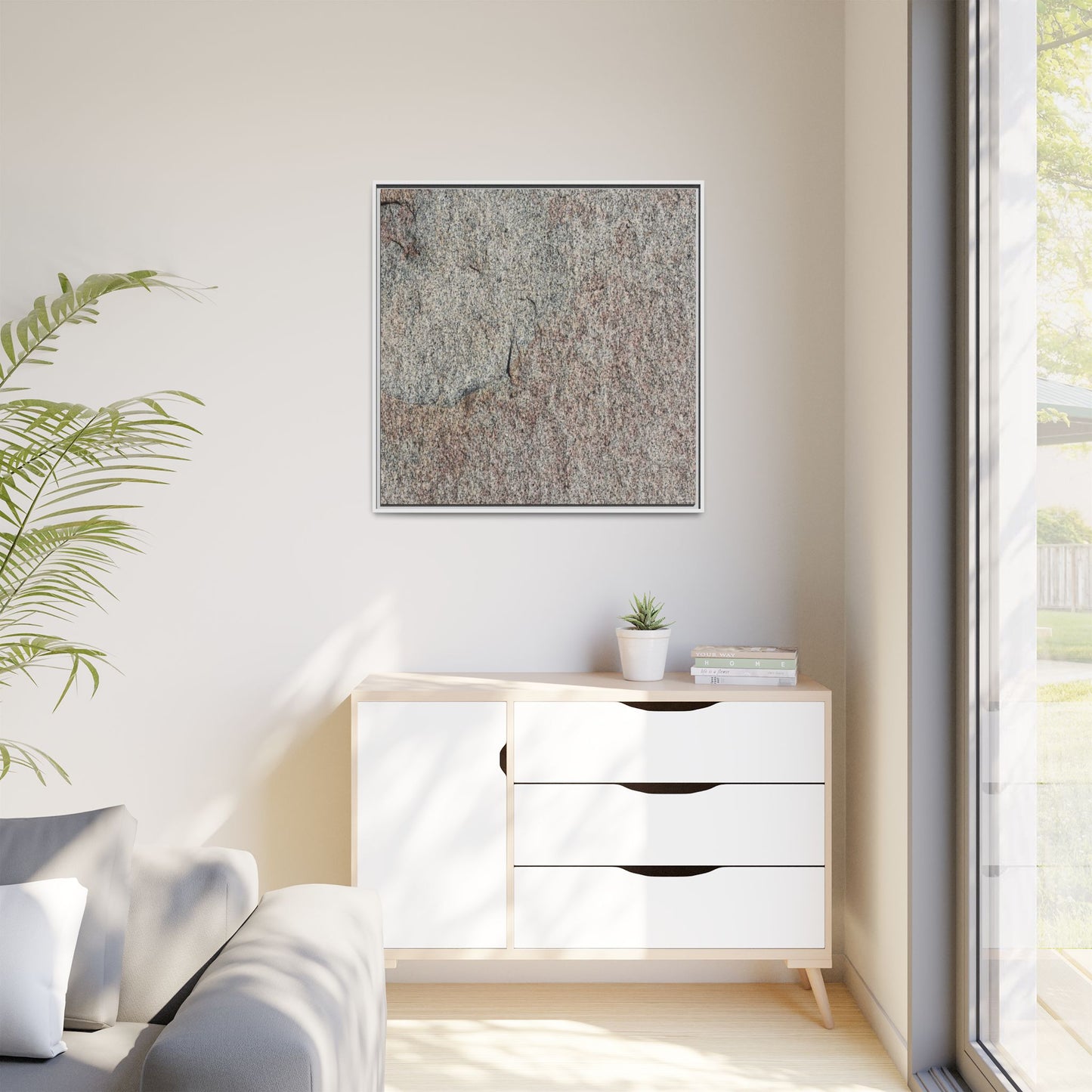 Fissured Stone - Unique Stretched Canvas Wall Art