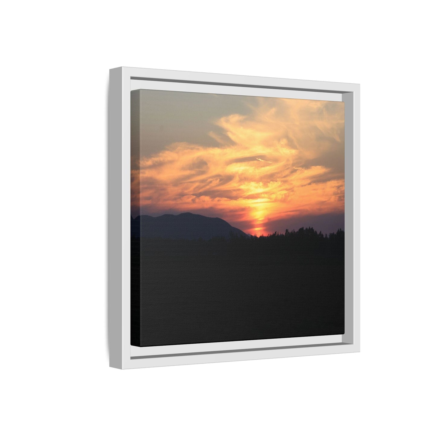 Gilded Horizon - Unique Stretched Canvas Wall Art