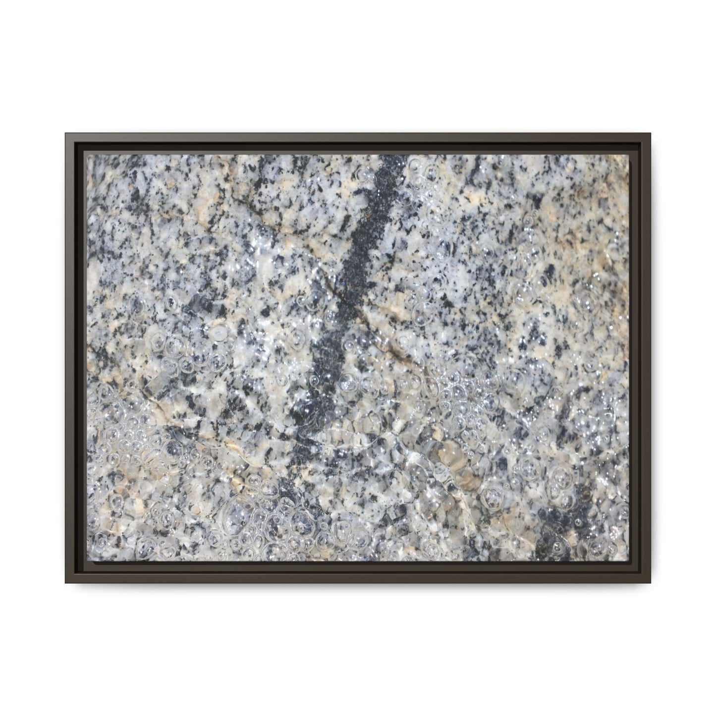 Granite Bubbles - Unique Stretched Canvas Wall Art
