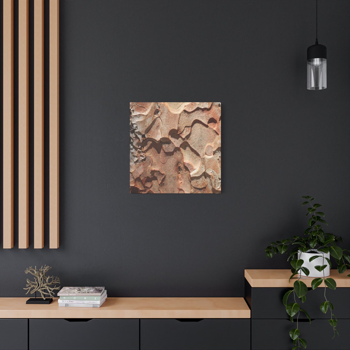 Terracotta Echoes - Unique Frameless Canvas Wall Art