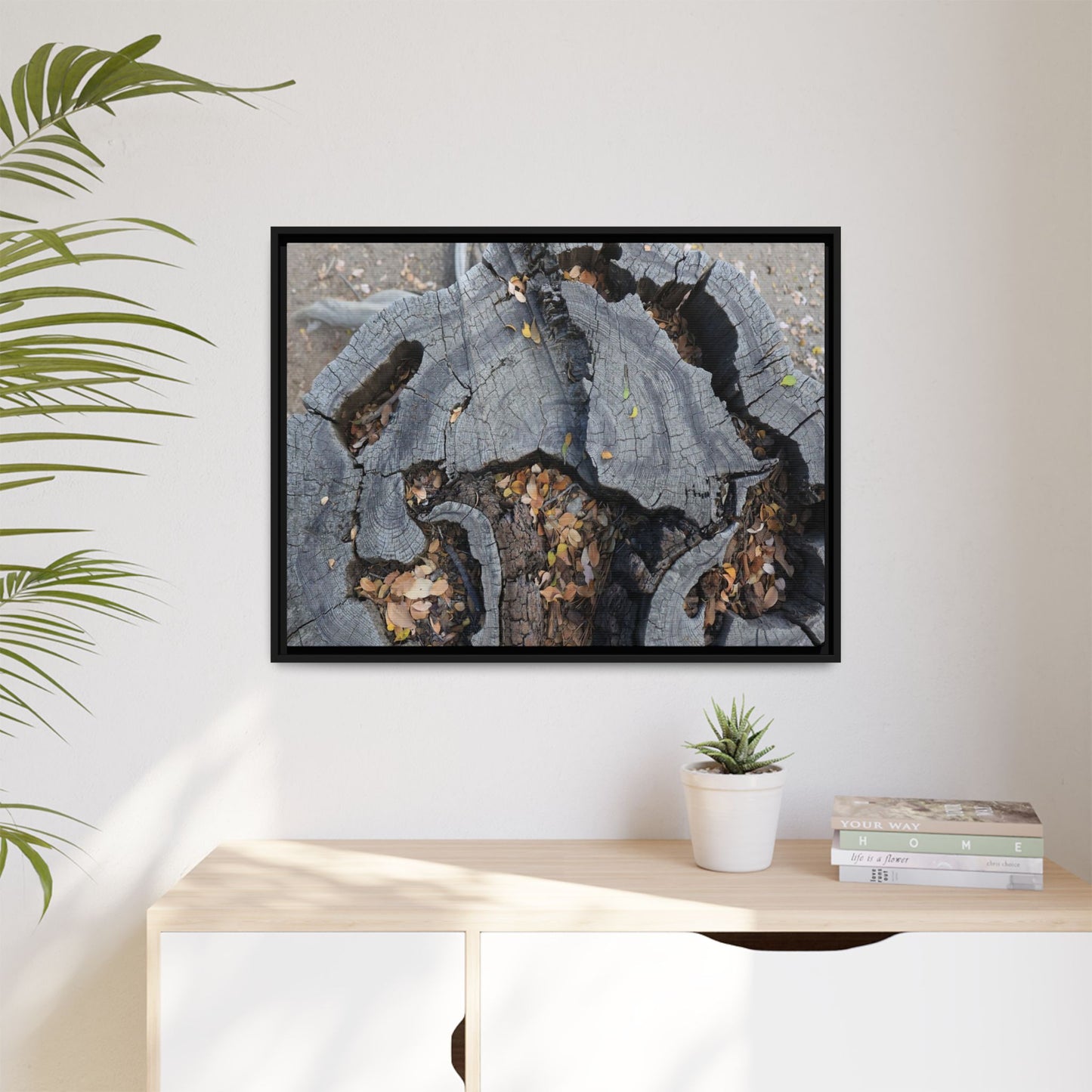 Time's Fractal Memory - Unique Stretched Canvas Wall Art