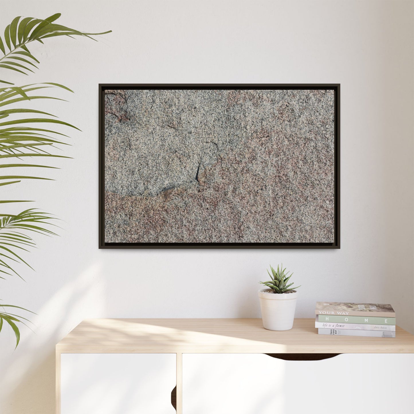 Fissured Stone - Unique Stretched Canvas Wall Art