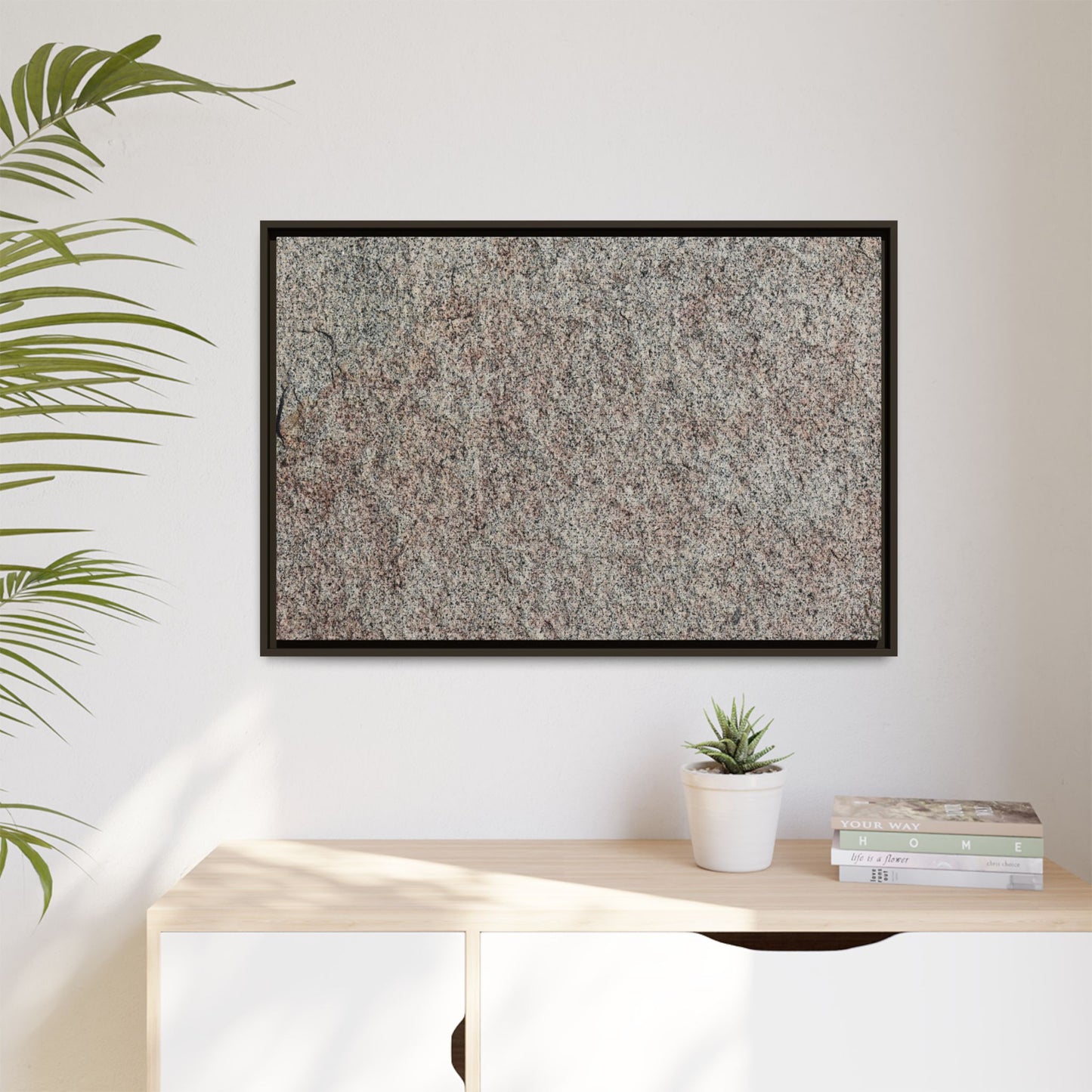 Granular Whispers - Unique Stretched Canvas Wall Art