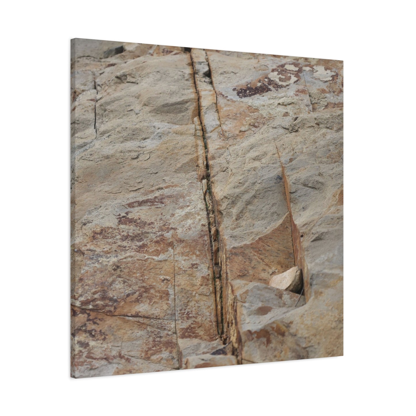 Cracked Canvas of Time - Unique Frameless Canvas Wall Art
