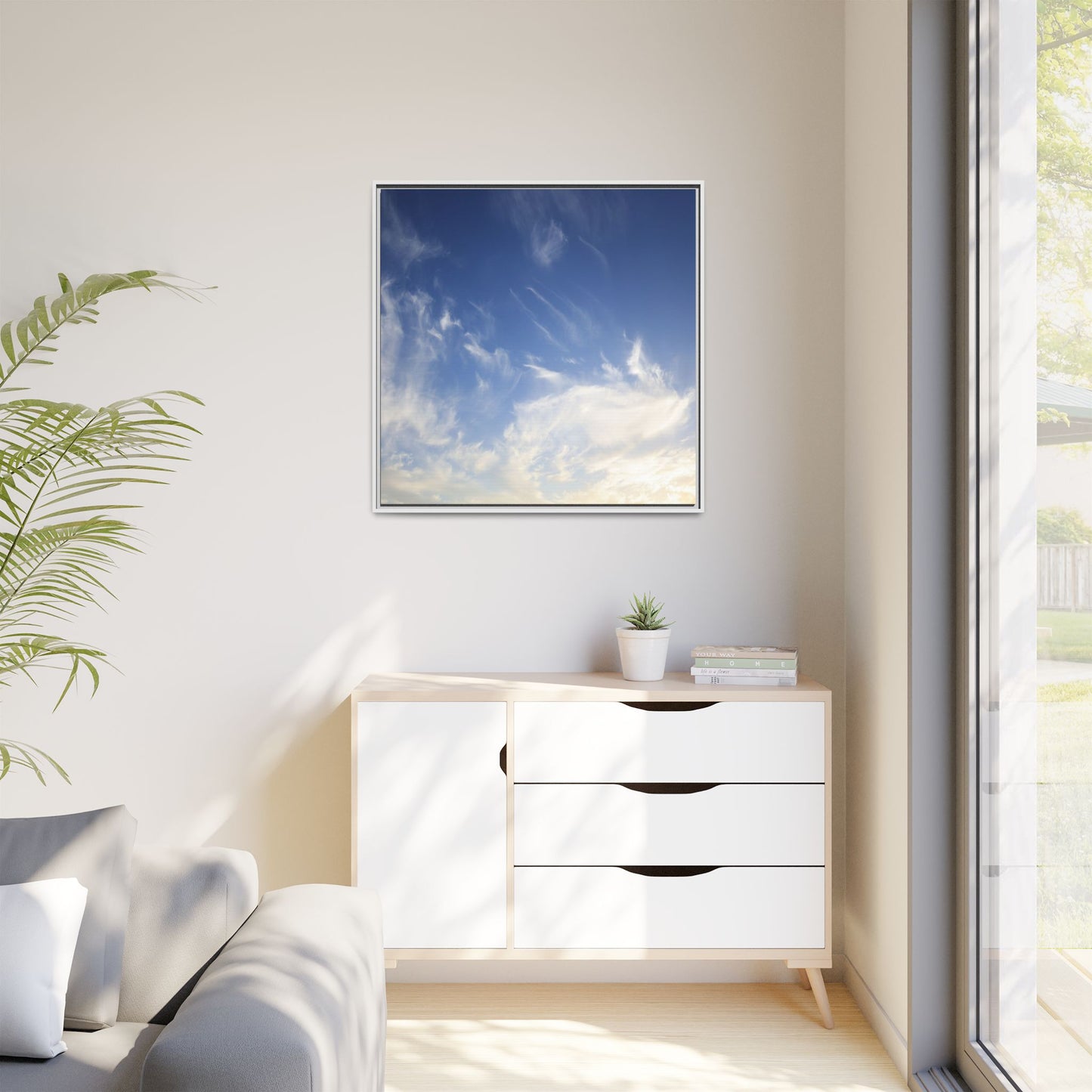 Whispers of Sky - Unique Stretched Canvas Wall Art