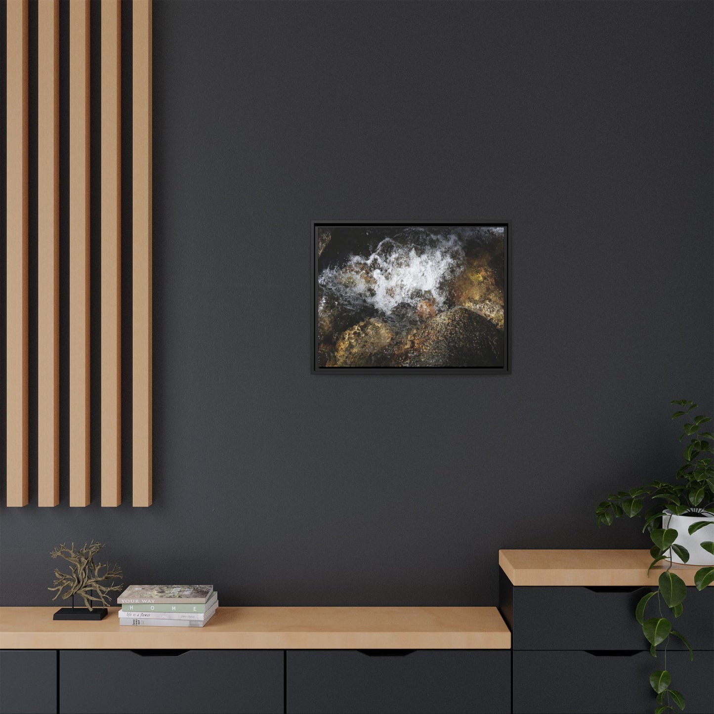 Cascading Momentum - Unique Stretched Canvas Wall Art