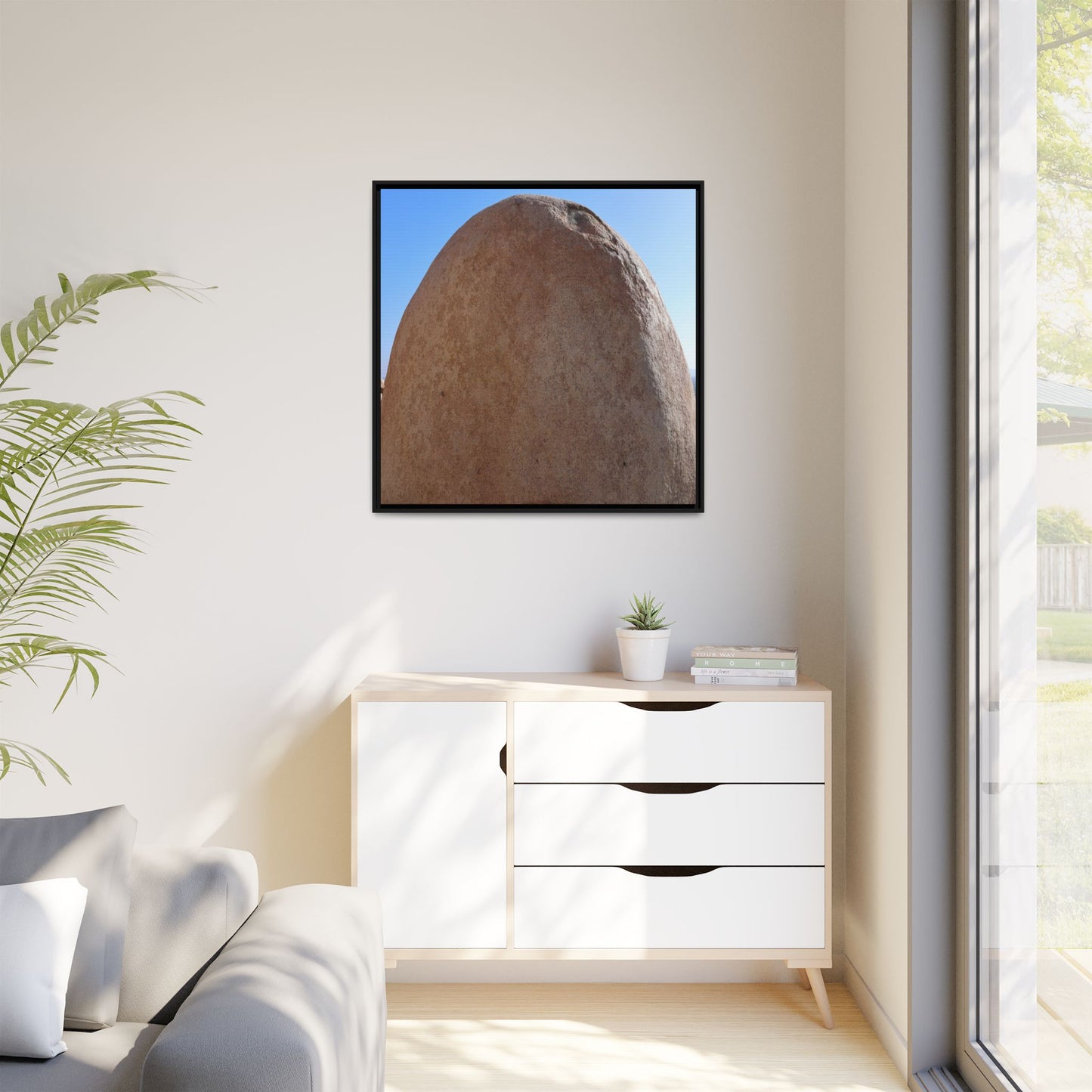Stone Sphere - Unique Stretched Canvas Wall Art