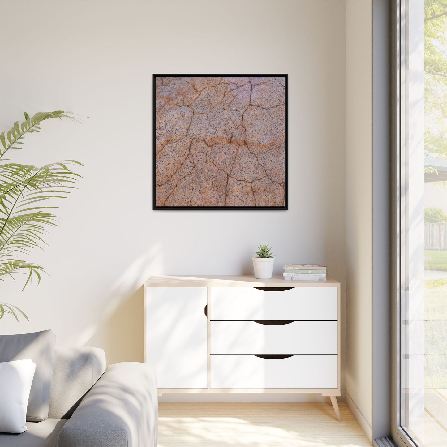 Fragmented Earth - Unique Stretched Canvas Wall Art