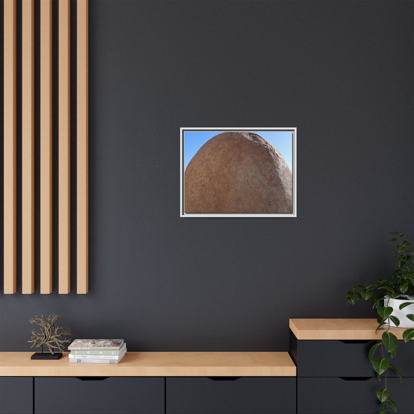 Stone Sphere - Unique Stretched Canvas Wall Art