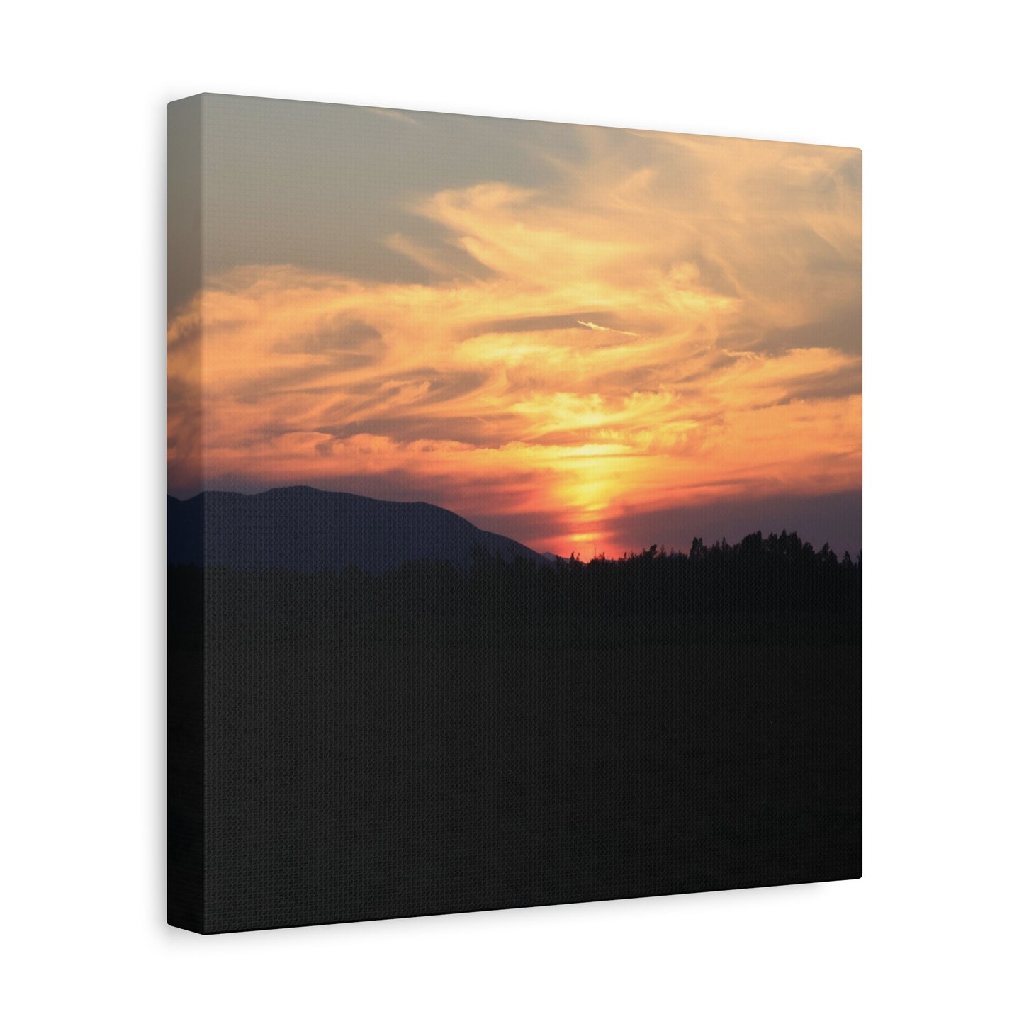 Mountain Twilight - Unique Frameless Canvas Wall Art