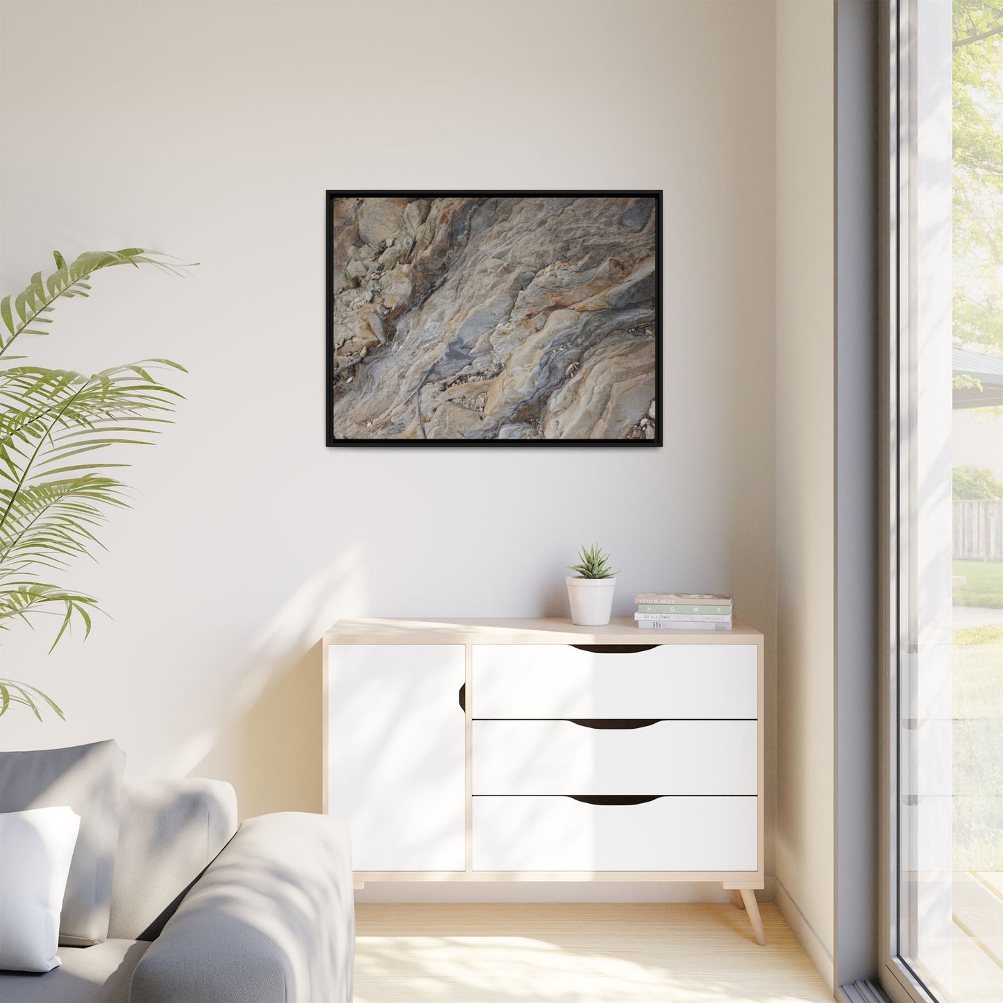 Layers of Earth's History - Unique Stretched Canvas Wall Art