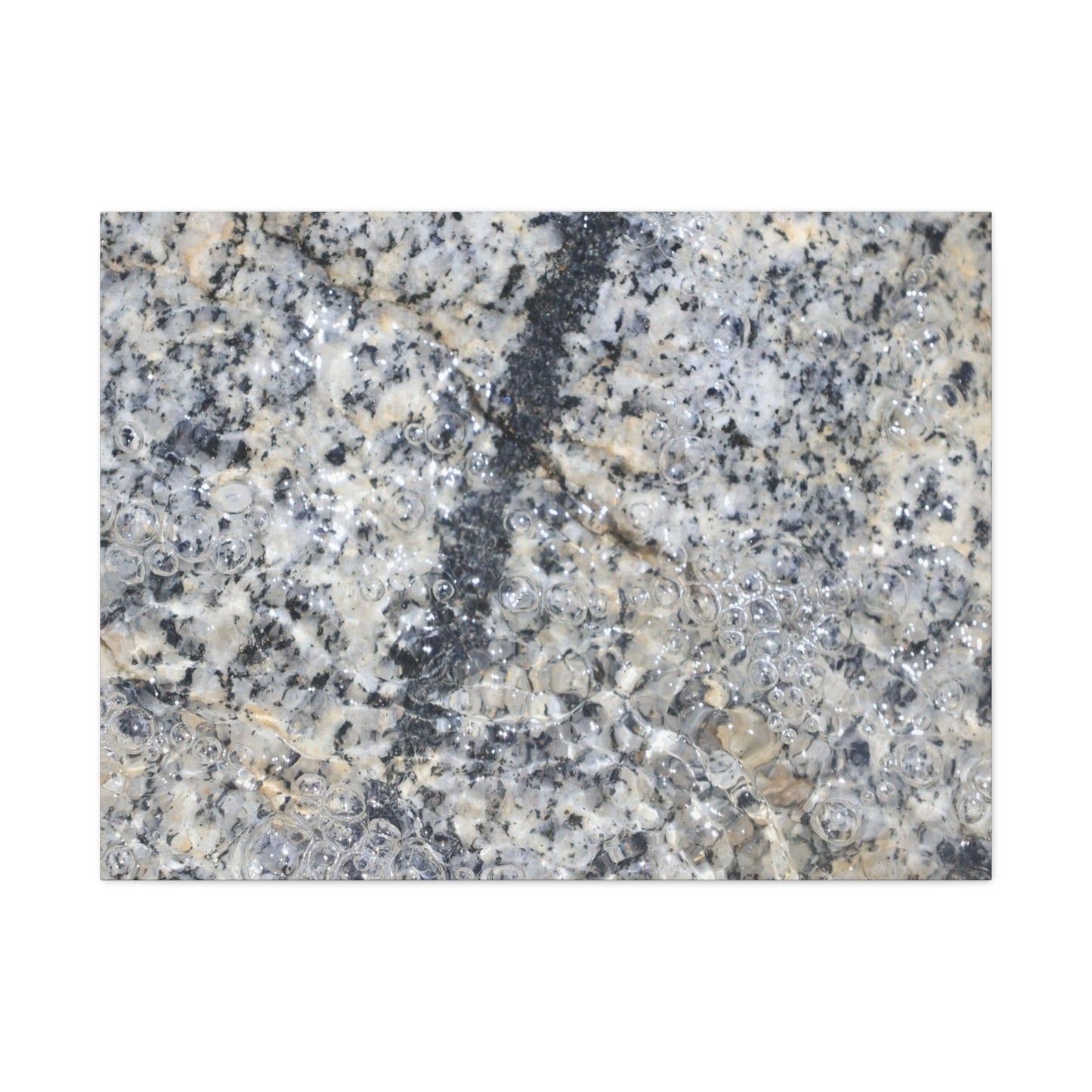 Crystalline Bubbles - Unique Frameless Canvas Wall Art