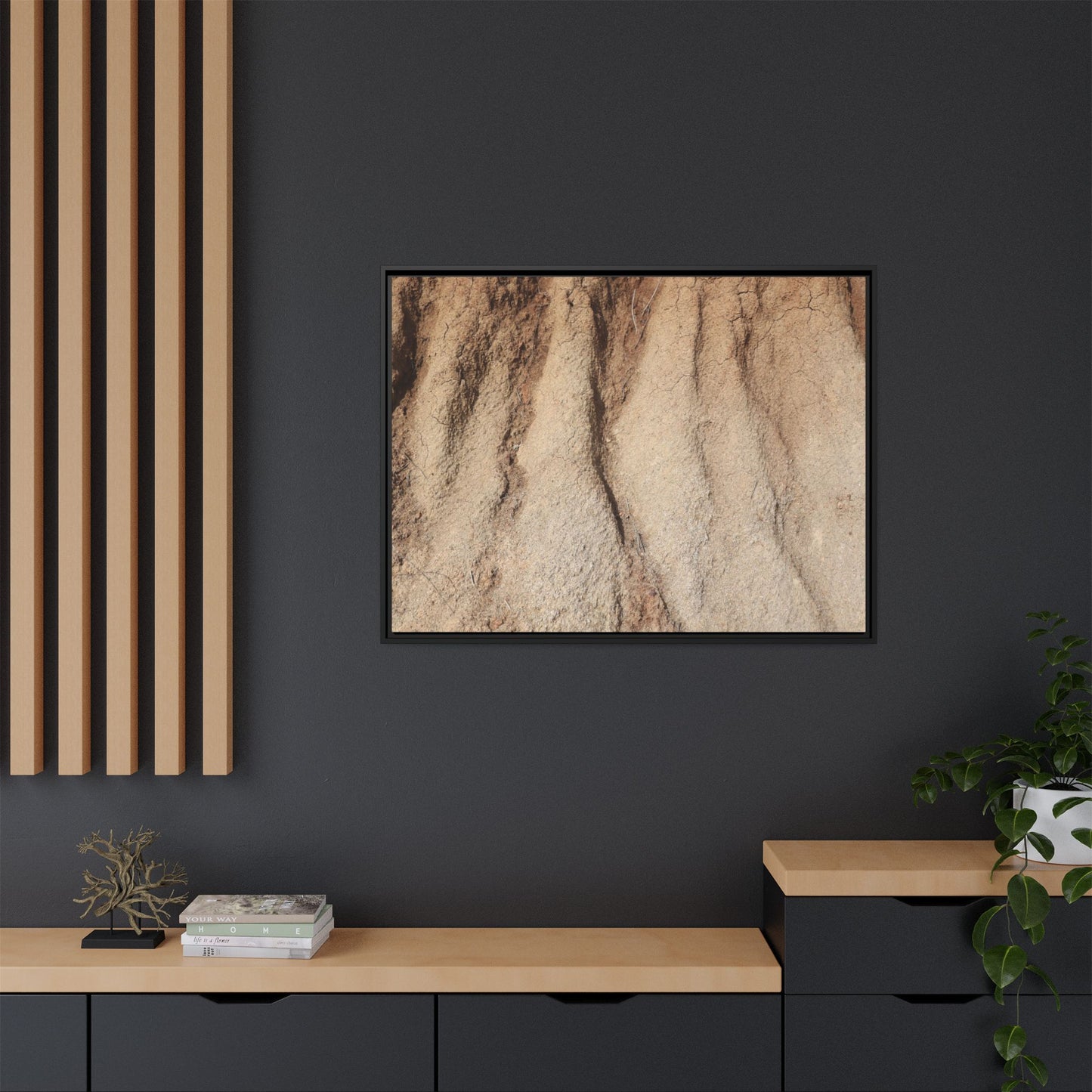 Eroded Canyon Walls - Unique Stretched Canvas Wall Art